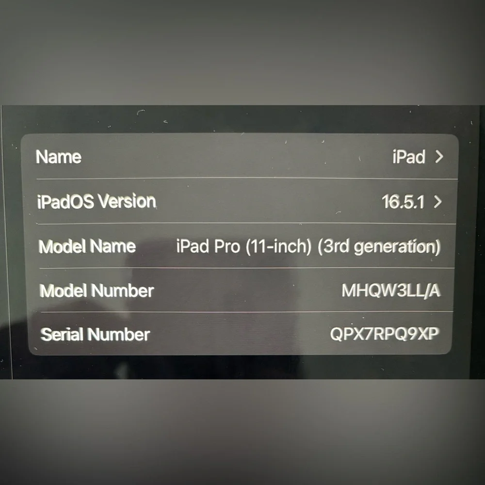 iPad Pro 11-in 3rd Gen 516GB